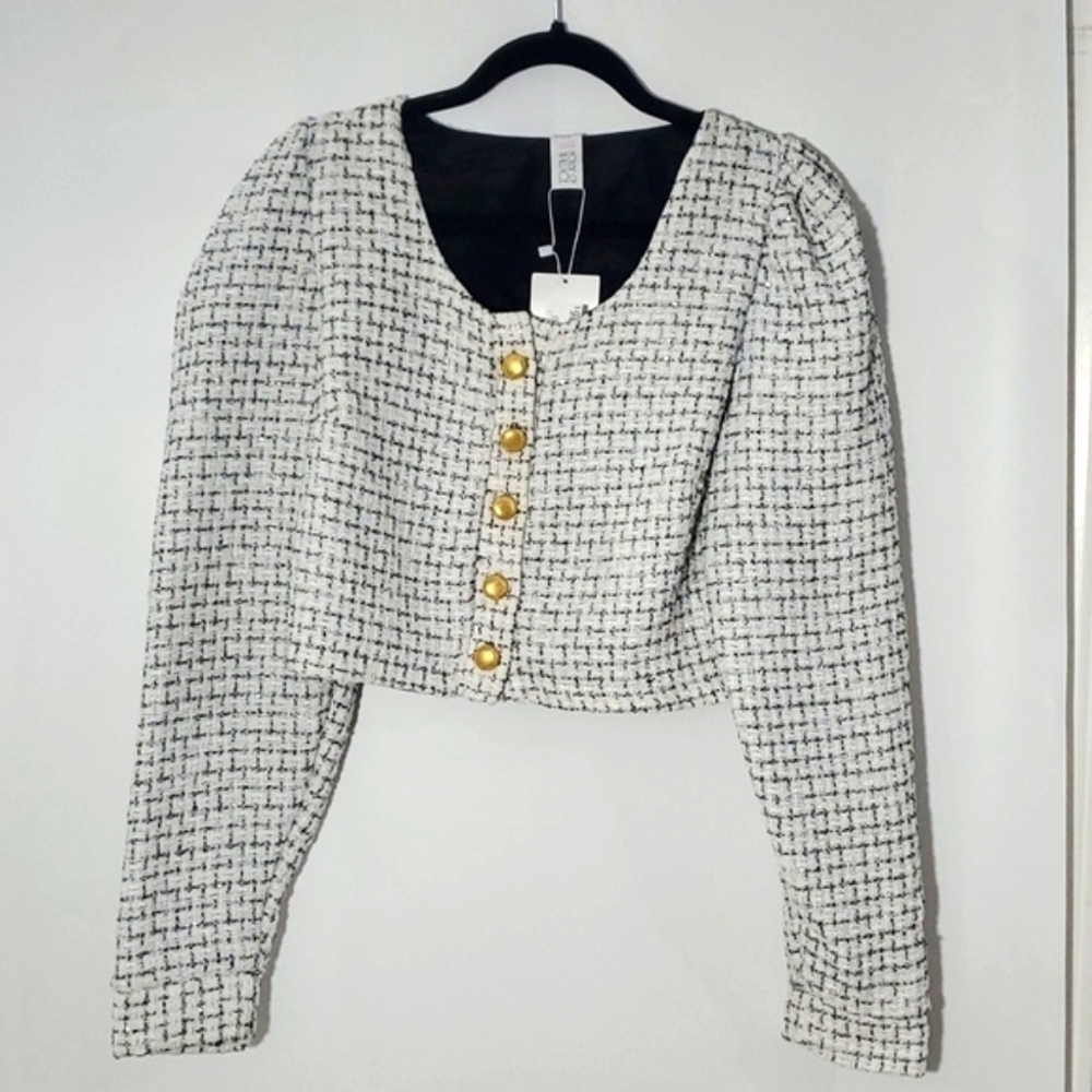 NEW House of Wallace Cropped Avery Blazer Small